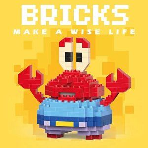 Crab boss model building block puzzle toy micro particle assembly